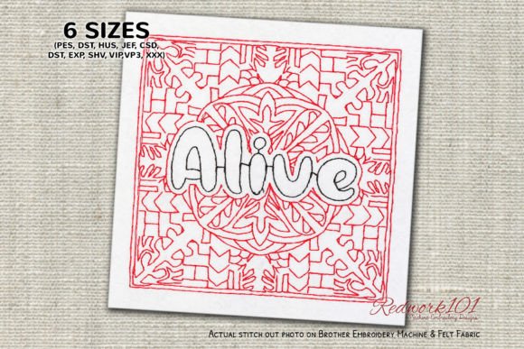 Alive Word Bluework Embroidery Review
