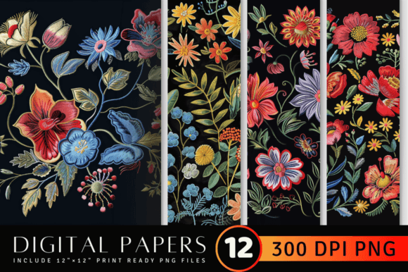 Botanical Embroidery Floral Pattern Review