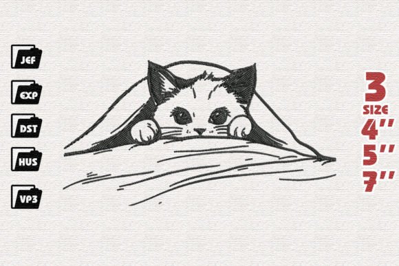 Cute Chibi Cat Peeking Embroidery: A Designer’s Holiday Review