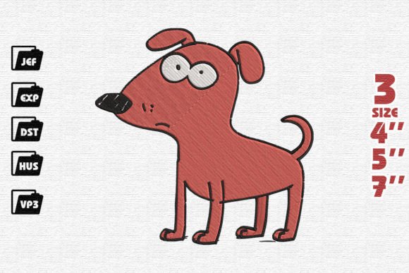 Cute Red Dog Embroidery: A Holiday Design Review