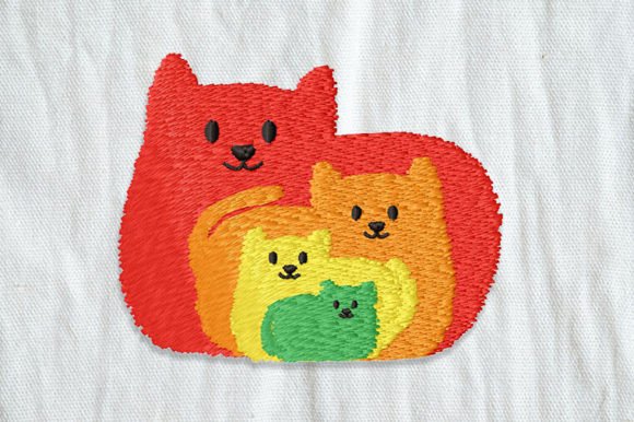 Rainbow Cat Embroidery Patch Review for Apparel