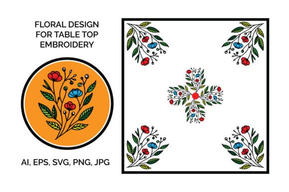 Review: FLORAL DESIGN for TABLE TOP EMBROIDERY