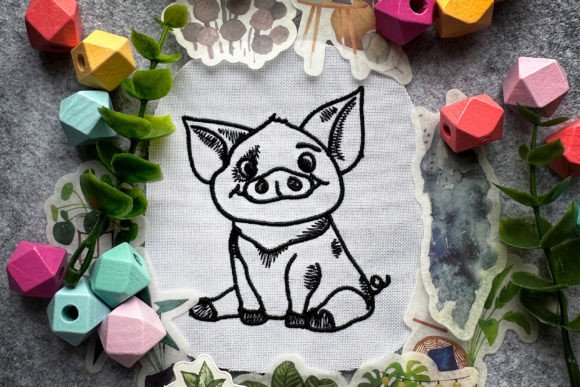 Review: Happy Mini Pig Machine Embroidery Design