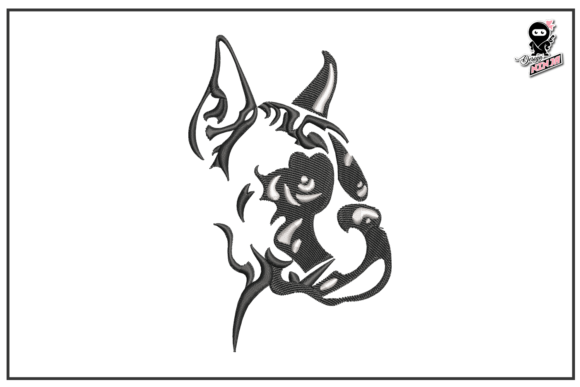 Reviewing Boxer Dog Portrait Embroidery for Boutique Apparel