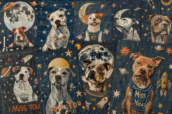 Reviewing Embroidery Cute Pitbull Dog Pages for Holiday Sales