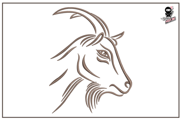 Reviewing Goat Portrait for Holiday Farm Decor