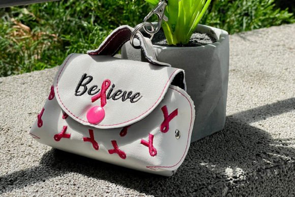 Reviewing ITH Mini Bag Embroidery Breast Cancer