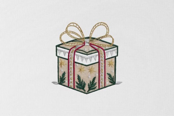 Reviewing the Christmas Gift Box Embroidery Design