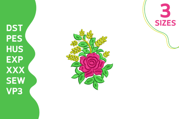 Reviewing the Elegant Rose Floral Embroidery Design